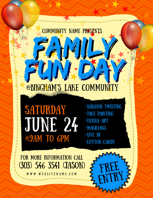 Copy of Family Fun Day Flyer PosterMyWall