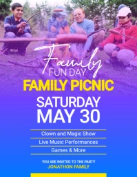 Family Fun Day Flyer template