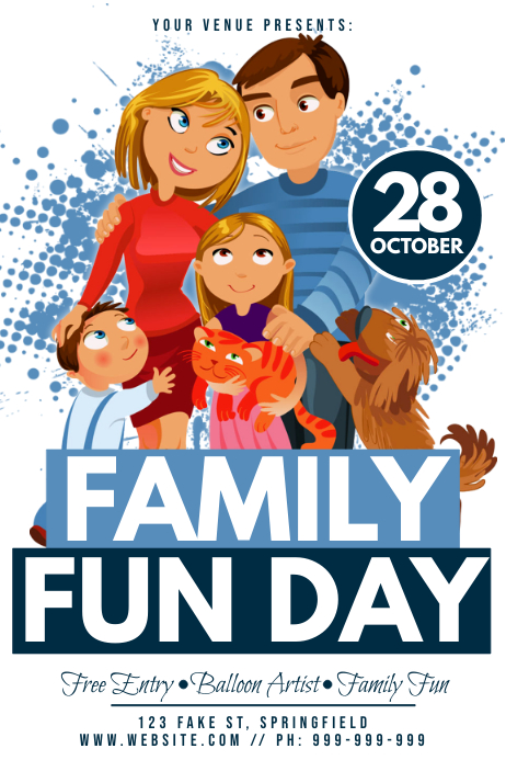 Parents Fun Poster Family Fun Day Poster Template | PosterMyWall