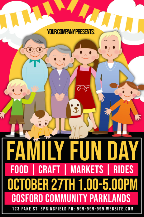 Parents Fun Poster Family Fun Day Poster Template | PosterMyWall