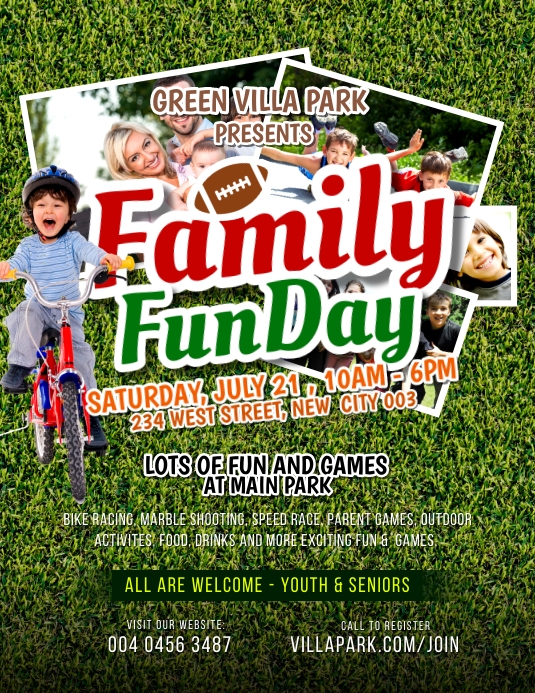 Family Fun day Poster template | PosterMyWall