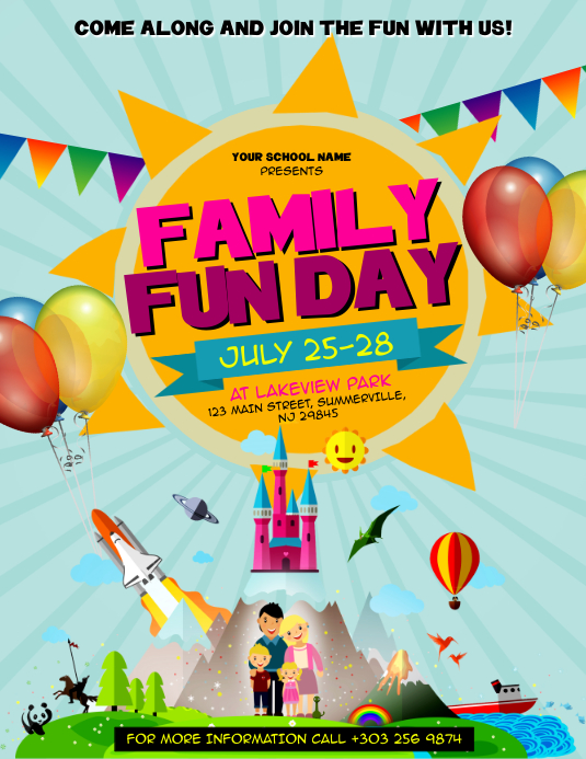 Family Fun Day Flyer Template PosterMyWall