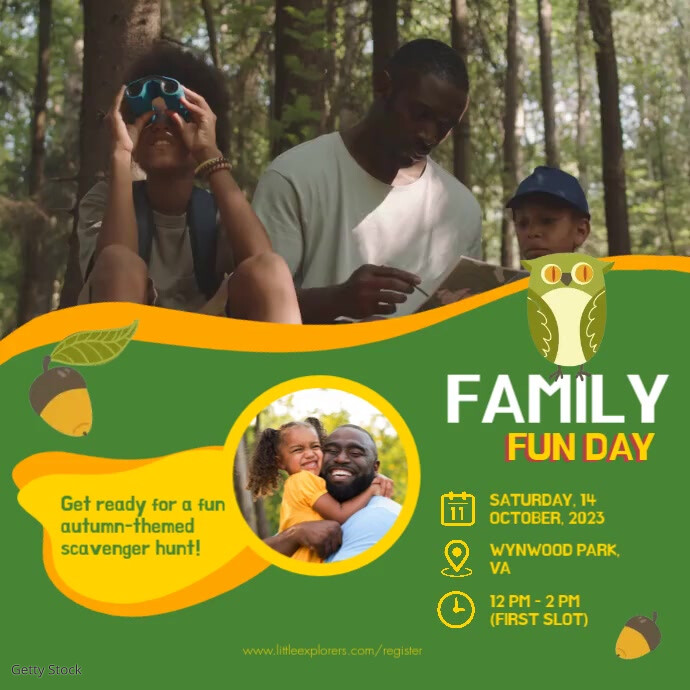 Family Fun Day Square Template | PosterMyWall