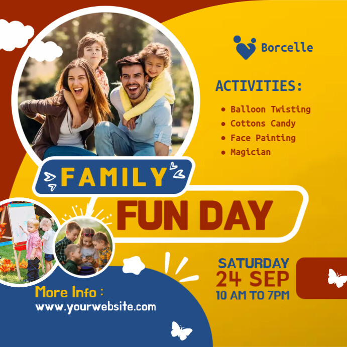 Plantilla de family fun day template PosterMyWall