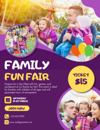 FAMILY FUN FAIR FLYERS Template | PosterMyWall