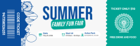 Family Fun Fair Ticket Nagłówek wiadomości e-mail template