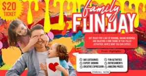 Family Funday Celebration ภาพที่แชร์บน Facebook template