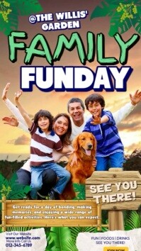 Family Funday Celebration Video Instagram Story template