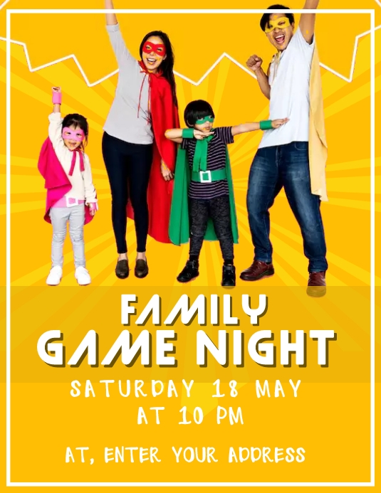 FAMILY GAME NIGHT Template PosterMyWall