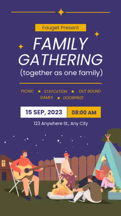 family gathering template | PosterMyWall