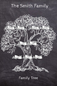 Modern Family Tree Pattern Modern Family Tree Template