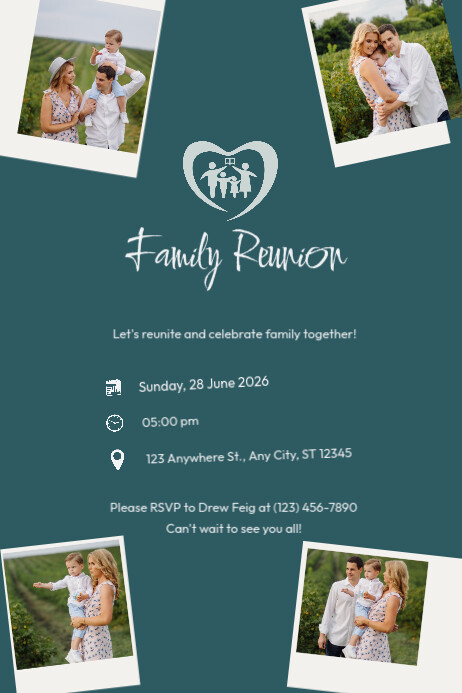 family getaway poster Plakkaat template