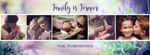 Family Is Forever Facebook Photo Collage Facebook-Cover template