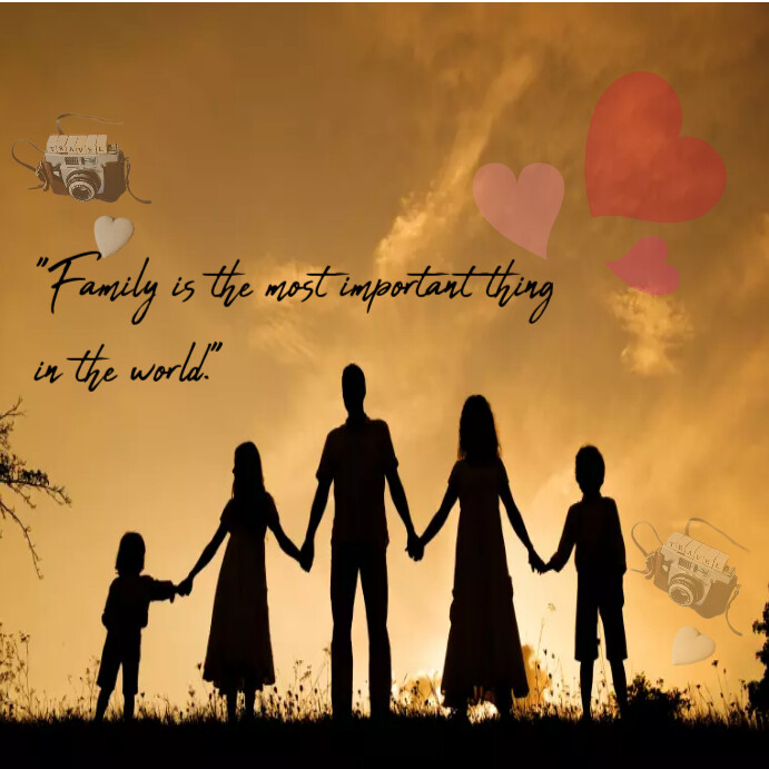 Family is love Publicação no Instagram template