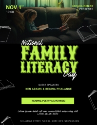 Literacy Event Examples Free Family Literacy Day Event Flyer Template | PosterMyWall