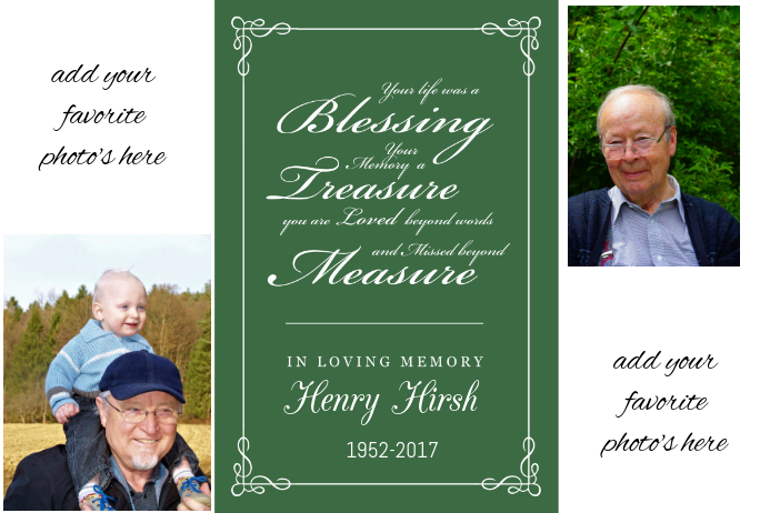 memorial template