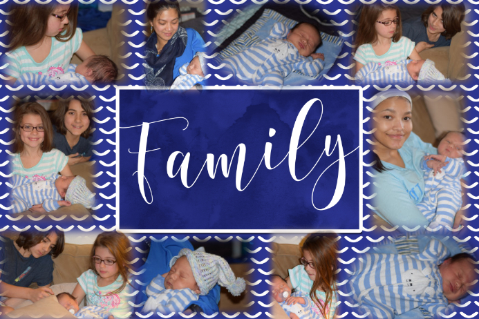 Familiengedachtnis Neue Baby Collage Poster Vorlage Vorlage Postermywall