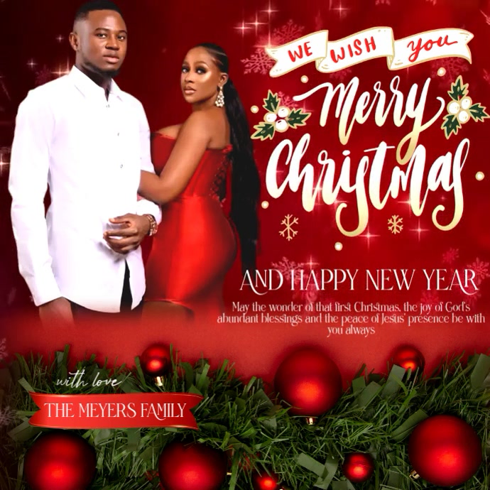 Family merry christmas card template PosterMyWall
