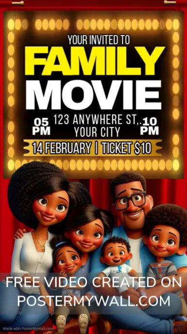 Family Movie Night Instagram 快拍 template