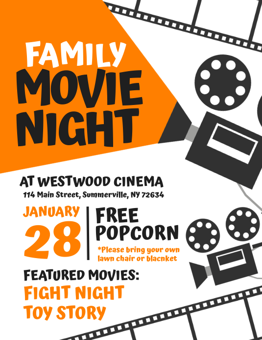 Family Movie Night 381 family movie night flyer design template 236f8cab1eb84d3d7936c67346150e79 screen