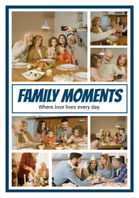 Family Photo Collage A5 template