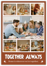 Family Photo Collage A5 template
