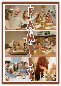 Family Photo Collage A5 template