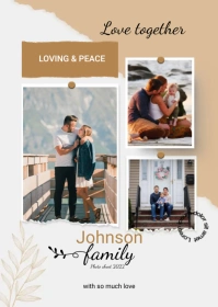 Family Photo Collage Template A6