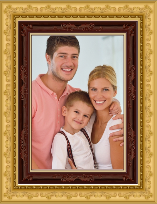 family photo frame free online customize and Volante (Carta US) template