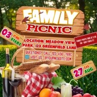 Family Picnic Activity Instagram 帖子 template