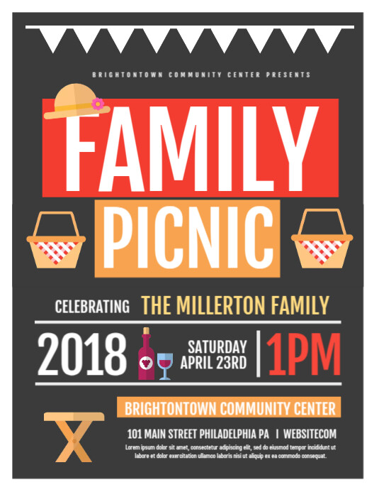 Family Picnic Template PosterMyWall