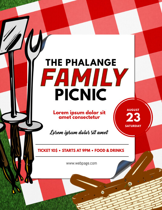 Family Picnic Flyer Template PosterMyWall