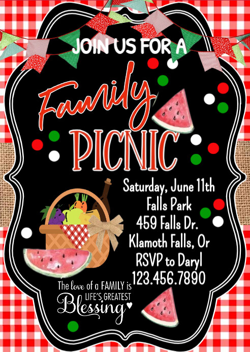 Picnic Invitation Template