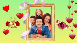 สีเขียว Family Love Präsentation Template