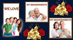 Lilla Grandparents Appreciation Digitalt display Template