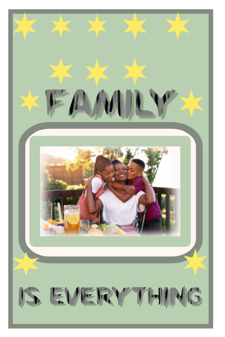 FAMILY POSTER template