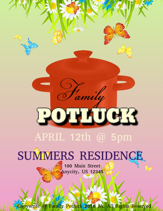 Potluck Poster Ideas at Pam Kirkland blog
