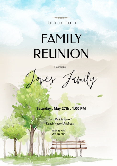 family reunion a4 Template | PosterMyWall