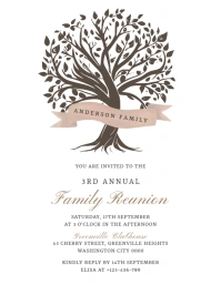 Family Reunion Flyer (Letter pang-US) template