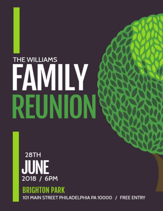 Family Reunion Template PosterMyWall