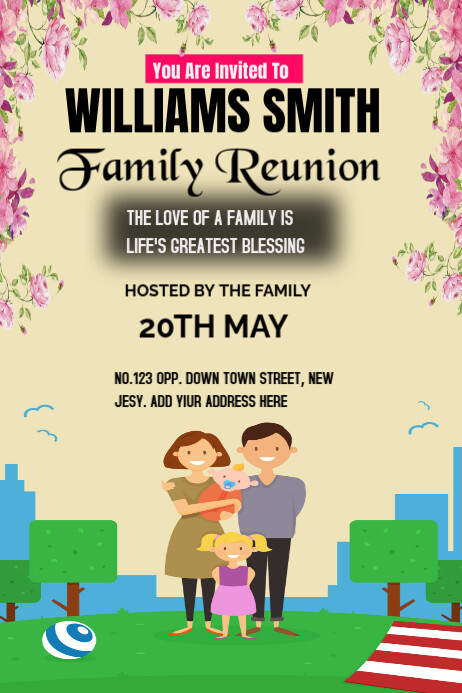 FAMILY REUNION Poster template