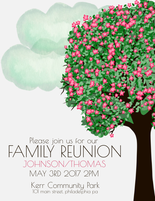 Family Reunion Template PosterMyWall