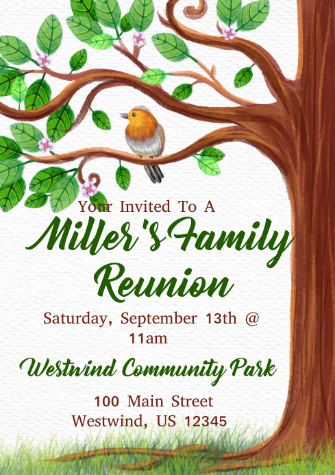 Family Reunion Flyer Sample