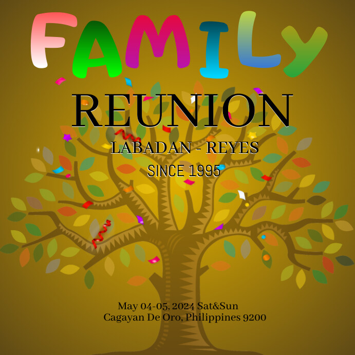 Family Reunion Instagram Post template