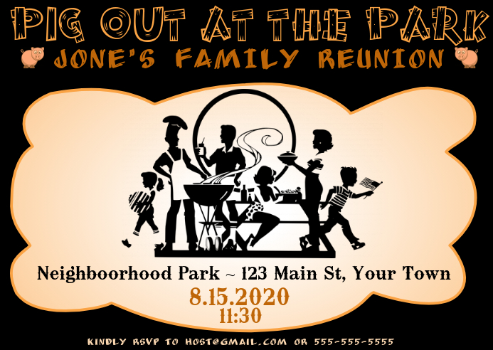 Шаблон воссоединения приглашения семьи | PosterMyWall