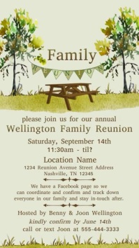 Image 3 for Family Reunion Announcement Template