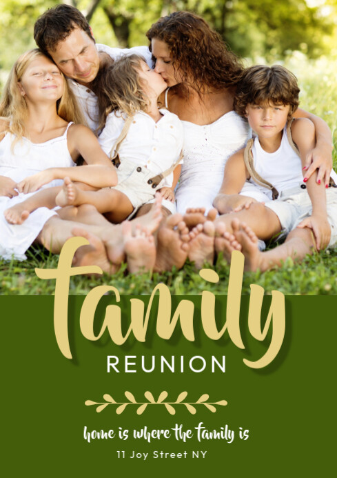 Family Reunion Invitation A1 template