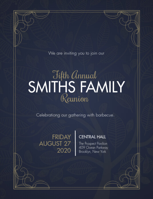 Family Reunion invitation template PosterMyWall