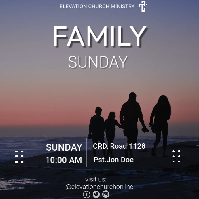 FAMILY SUNDAY (8) Instagram Post template