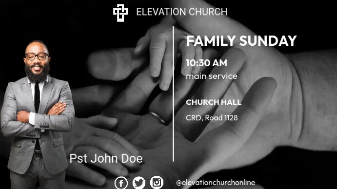 FAMILY SUNDAY (3) 数字显示屏 (16:9) template